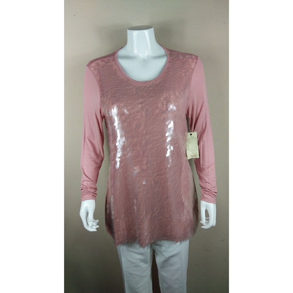 Reba McIntyre Rose Clear Shell Tunic